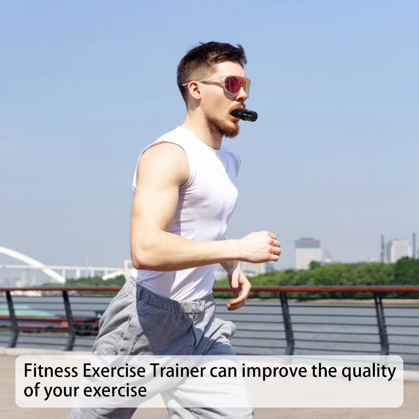 Portable Respiratory Trainer. Improve Breathing Capacity | Adjustable Resistance, Adjustable to Different Fitness Needs